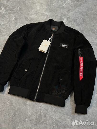 Вельветовый бомберalpha industries