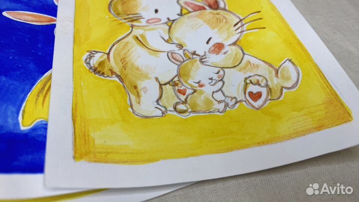 Открытки ручной работы, акварель