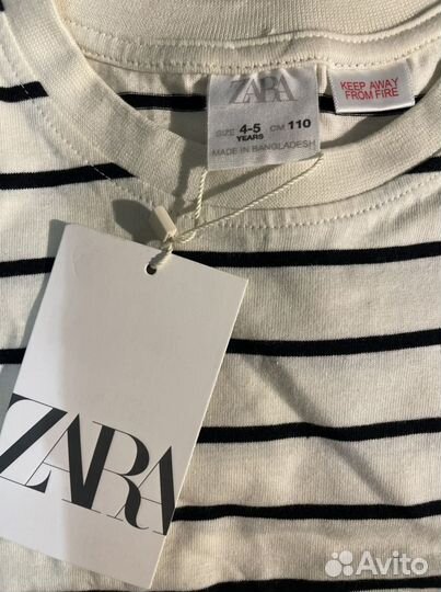 Лонгслив zara хлопок новый 104 110 116