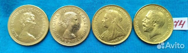 Золотая монета Соверен Великобритания 3 штуки купить в Москве | Хобби и ...