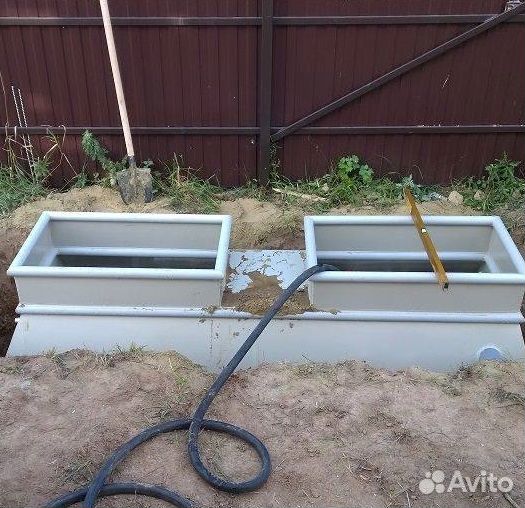 Очистные сооружения с установкой