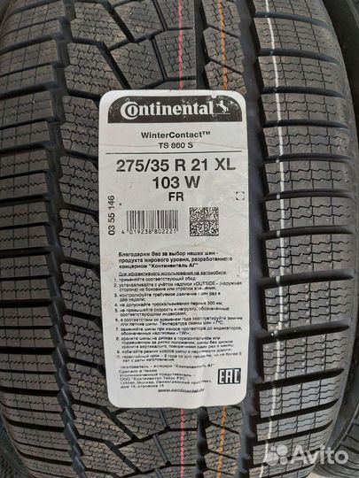 Continental ContiWinterContact TS 860S 315/30 R21 и 275/35 R21