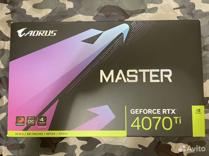 New Видеокарта rtx 4070ti aorus master