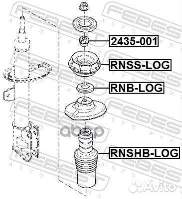 Опора переднего амортизатора rnsslog Febest