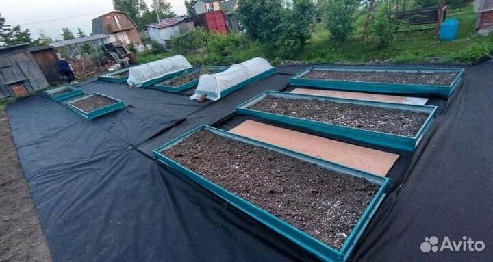 Грядка оцинкованная 1м х 5м х 22см