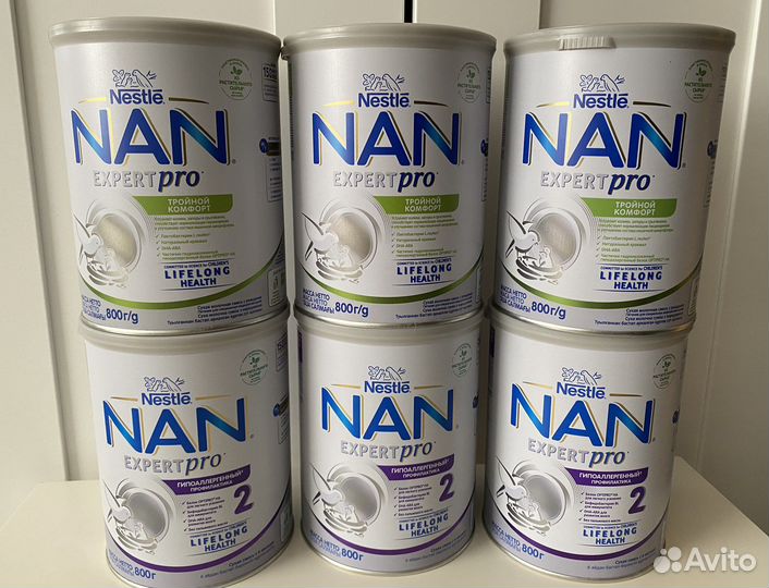 Детская молочная смесь Нан