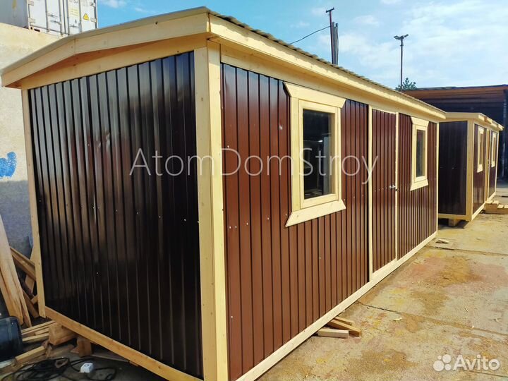 Бытовка деревянная утепленная с электрикой