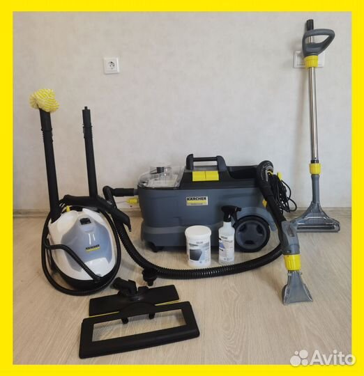 Аренда моющего пылесоса Karcher, пароочиститель