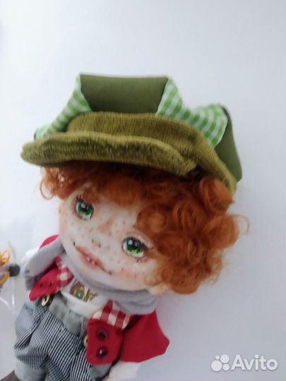 Кукла. Мальчик с Лошадкой.Ручная работа