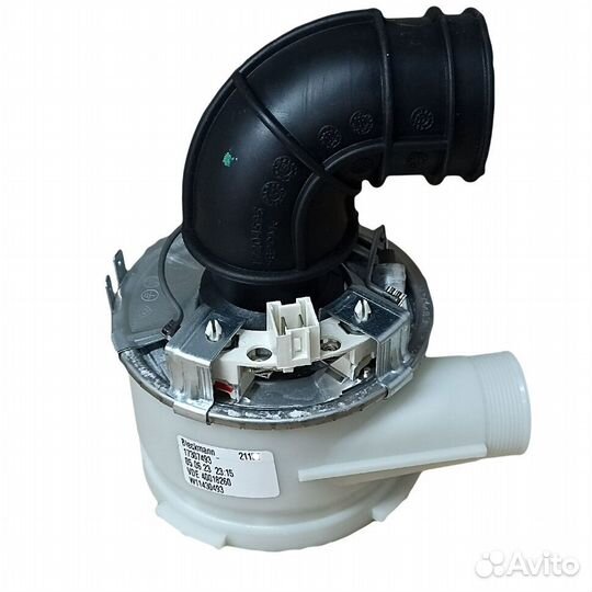 Нагреватель (тэн) проточный в сборе с улиткой для