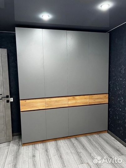 Шкаф Роджина 4-створчатый графит