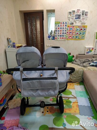 Детские коляски 2 в 1 для двойни