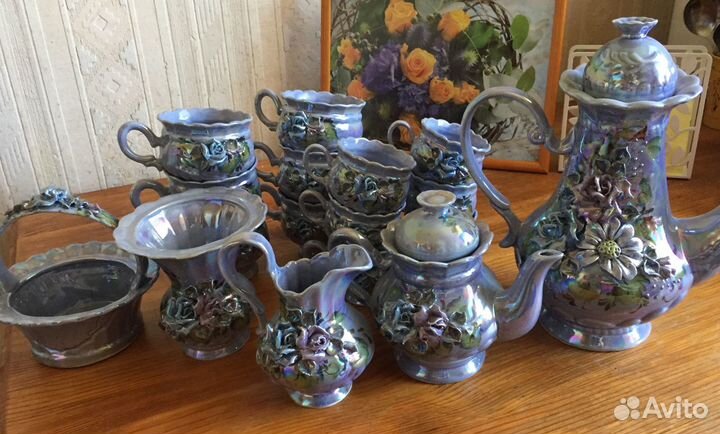 Посуда СССР Цветное стекло Хрусталь