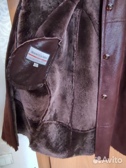 Дублёнка женская с песцовым воротником р.54