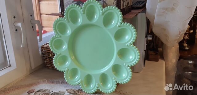 Блюдо для яиц и кулича - Новое - 30 см