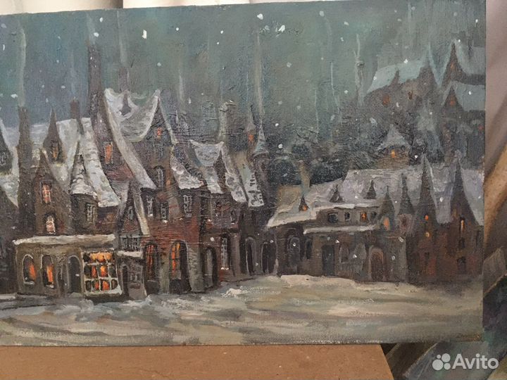 Картина домики сказка