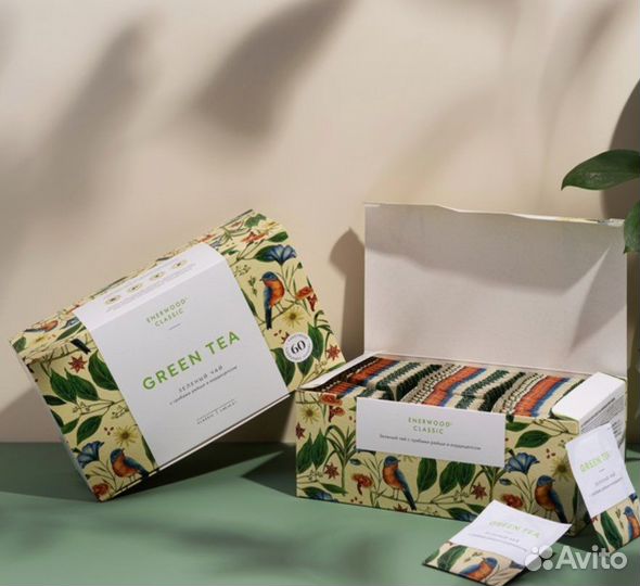 Чай зеленый с лимон,мята,гриб рейши,кордицепс