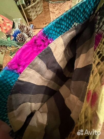 Сумка из кожи питона