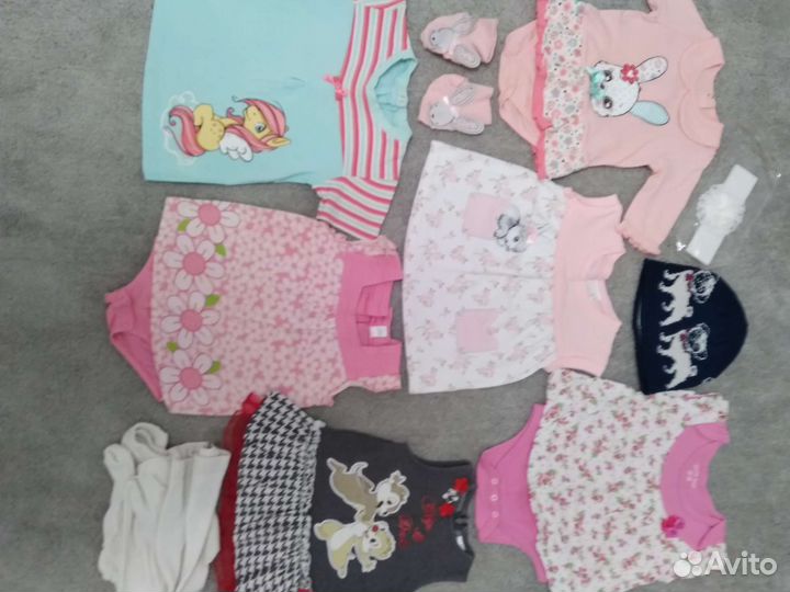 Вещи для девочки до года пакетом
