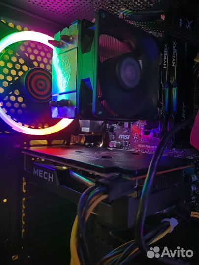 Игровой компьютер i3-9100F / RX6500XT