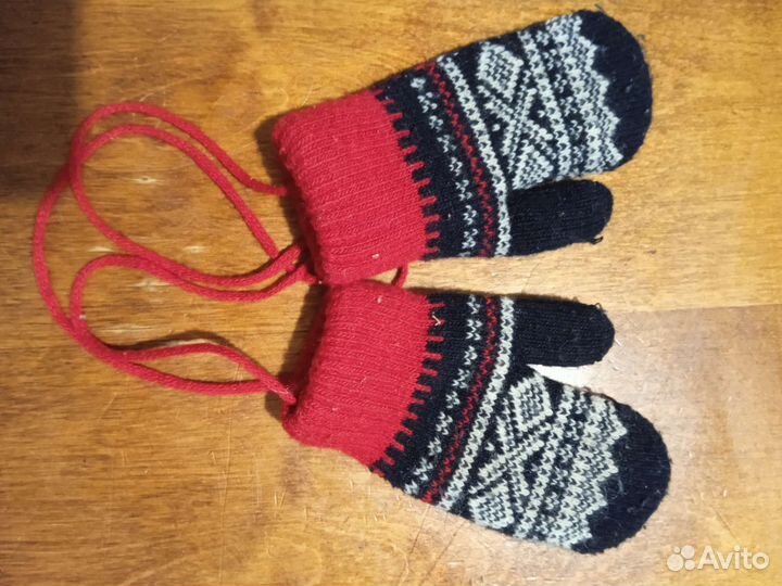 Варежки детские зимние до 2х лет