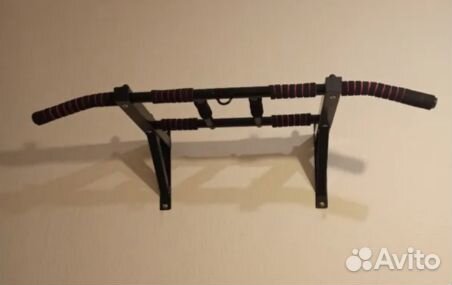 Турник 5 хватов настенный усиленный 250 кг чёрный