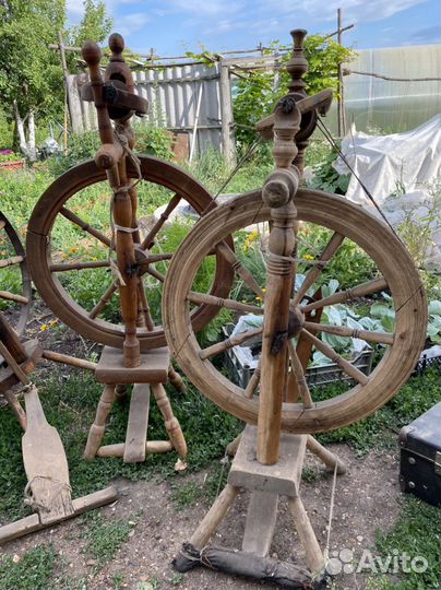Прялка деревянная старинная