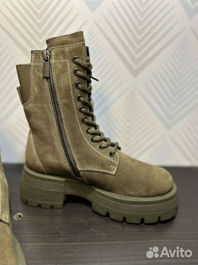 Ботинки зимние alba 37р новые натуральная замша