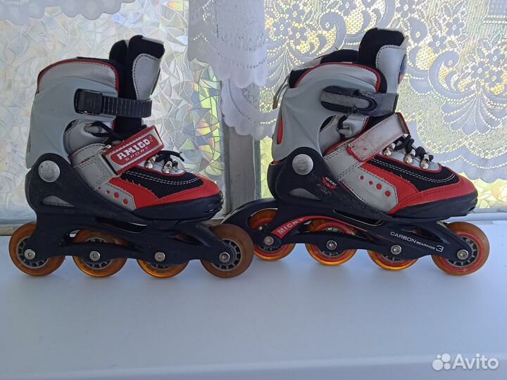 Роликовые коньки детские раздвижные