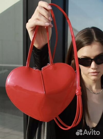 Сумка сердце в стиле alaia