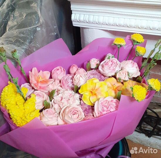 Съедобный букет из зефира