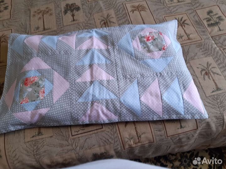 Одеяло и наволочка пэчворк