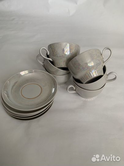 Чайный сервиз СССР перламутр