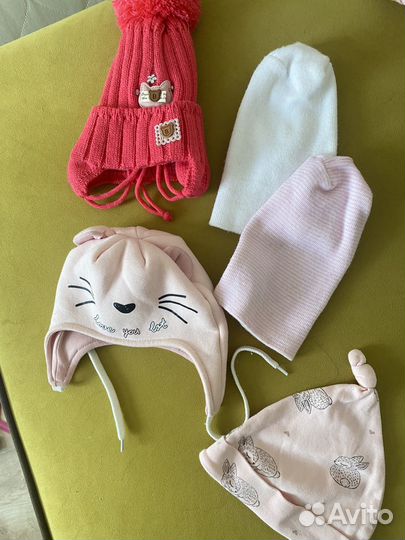 Детские шапочки для новорожденных девочек