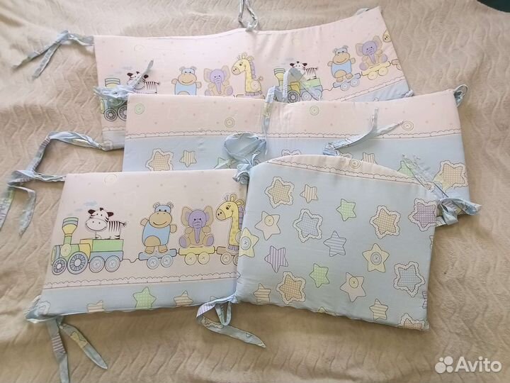 Детский комплект постельного белья с бортиками