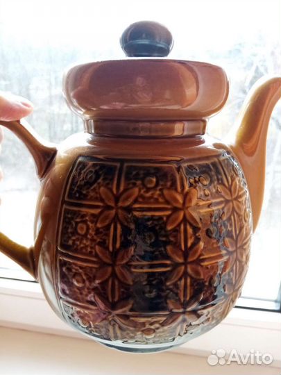 Керамический заварочный чайник петух времен СССР