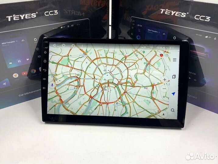 Магнитола на андройде Teyes CC3 3/32 для Toyota