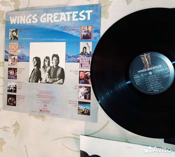 Wings Greatest 1978 LP + Poster Germ Оригинал