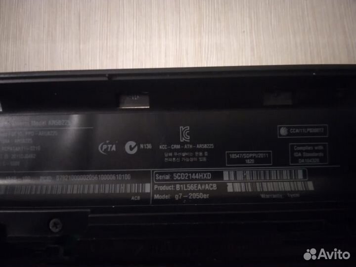 Ноутбук hp pavilion g7