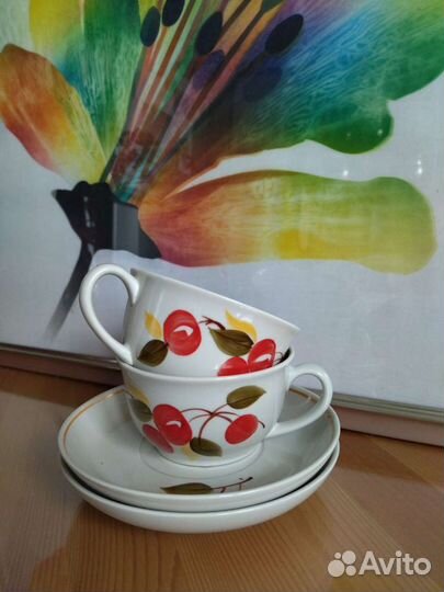 Чайные пары. Фарфор. Песочное. 1976-1991 гг