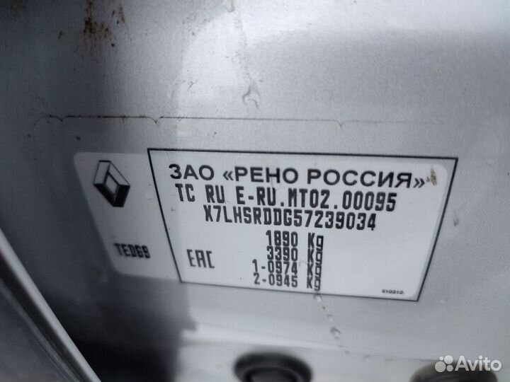 Renault Duster 1.5 МТ, 2017, 150 000 км