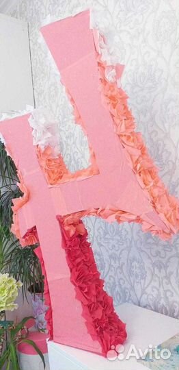 Цифра 4 6 7 на день рождения из салфеток