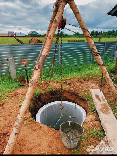 Копка колодцев ремонт и чистка