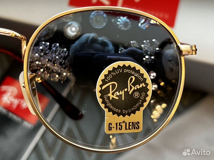 Солнцезащитные очки RAY BAN round metal