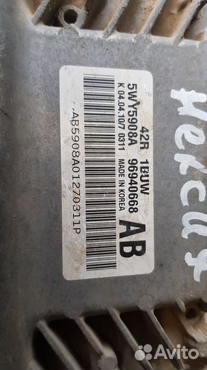 Эбу на дэо нексия 1.6 16 кл 96940668