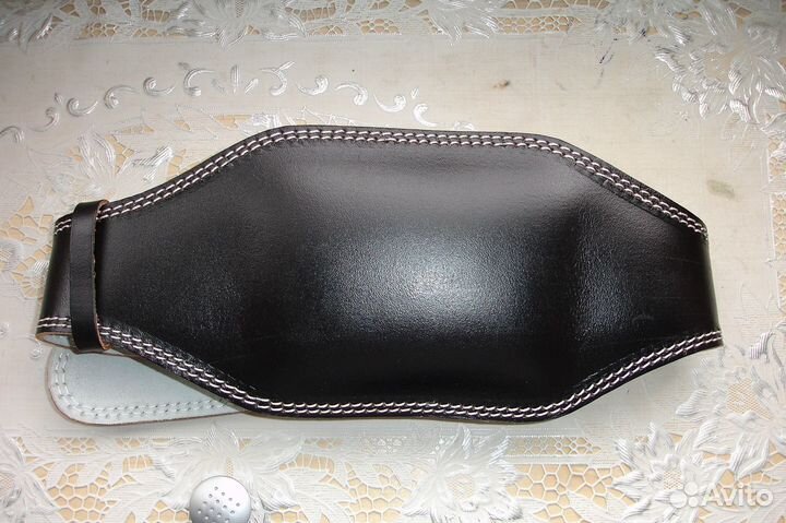 Пояс тяжёлоатлета кожаный - небольшой разм. - S