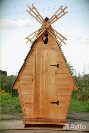 Дачный туалет деревянный Н342