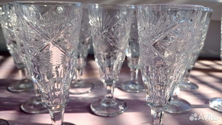 Рюмки хрустальные набор 12 шт