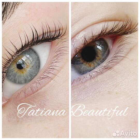 Ламинирование ресниц+окрашивание+botox / Брови