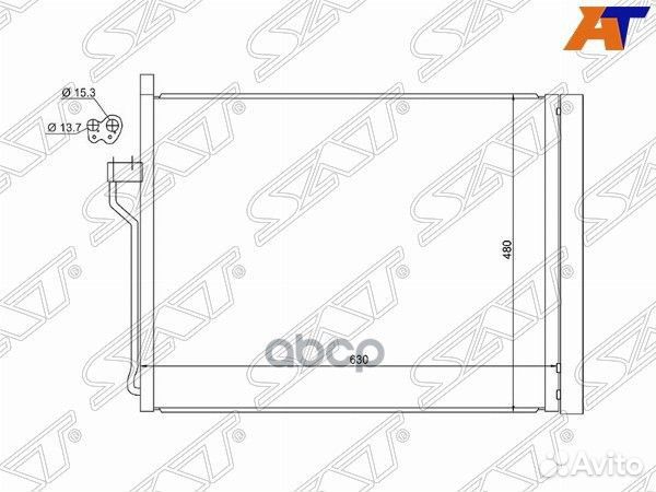 Радиатор кондиционера BMW 5-Series 09-17 / 6-Se
